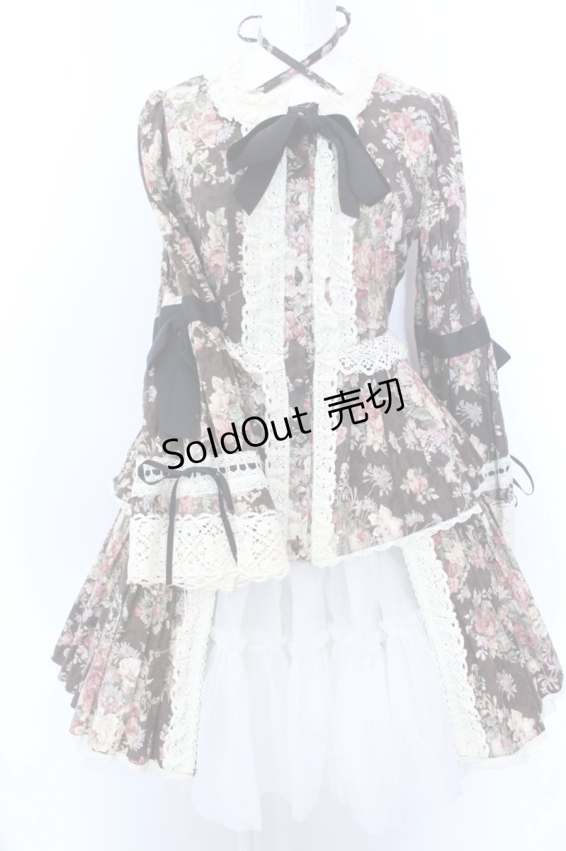 画像1: BABY,THE STARS SHINE BRIGHT / ローズジャガード2ピース（ペチコート欠品）  ブラウン O-25-02-11-008-BA-OP-OW-OS (1)