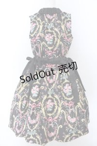 JESUS DIAMANTE / アントーニアワンピース 40 アントーニア柄マリーブラック O-25-03-12-012-JE-OP-OW-OS