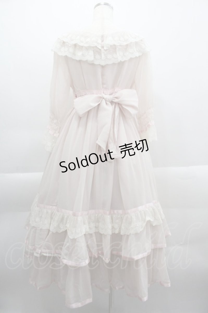 画像2: BABY,THE STARS SHINE BRIGHT / St.Cathedral Lilyロングワンピース  ピンク I-25-03-29-057-BA-OP-HD-ZI (2)