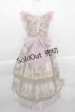 画像2: BABY,THE STARS SHINE BRIGHT / Labyrinth Collection Room 古城に眠る秘密の部屋 柄 Mireilleジャンパースカート  ピンク I-25-03-29-054-BA-OP-HD-ZI