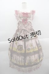 BABY,THE STARS SHINE BRIGHT / Labyrinth Collection Room 古城に眠る秘密の部屋 柄 Mireilleジャンパースカート  ピンク I-25-03-29-054-BA-OP-HD-ZI