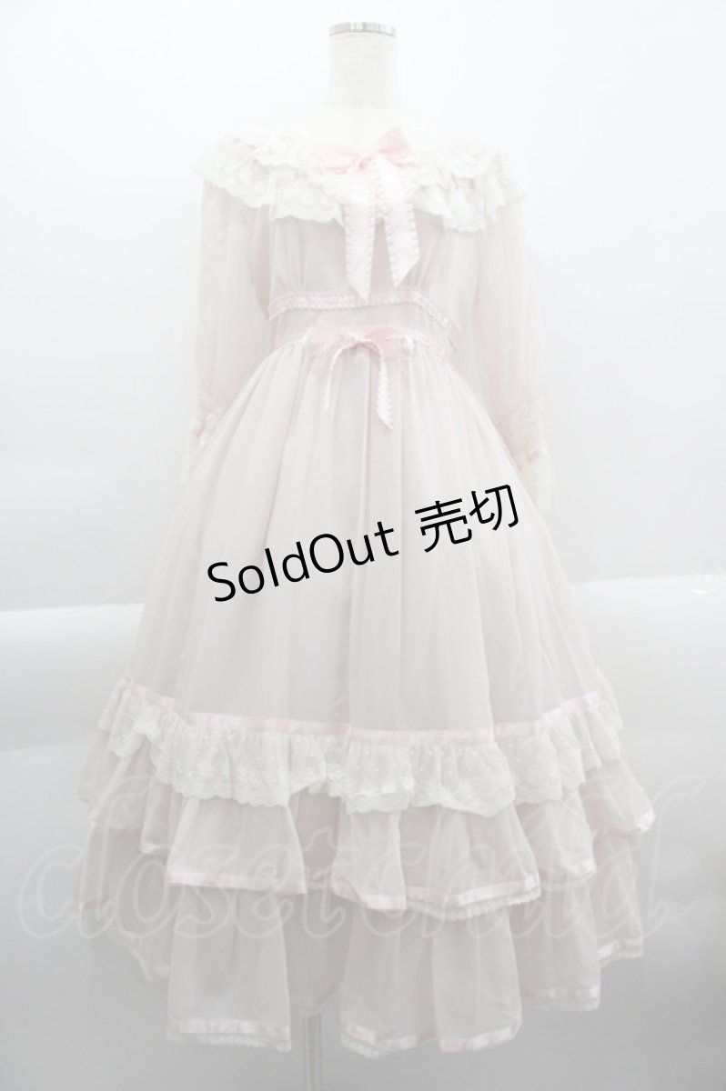 画像1: BABY,THE STARS SHINE BRIGHT / St.Cathedral Lilyロングワンピース  ピンク I-25-03-29-057-BA-OP-HD-ZI (1)