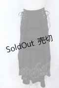 Ozz On / サイドレースアップ切り替えレイヤードスカートセット  ブラック O-25-04-15-063-OO-SK-IG-OS