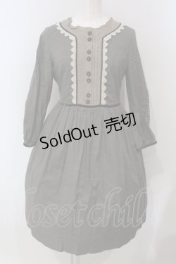 画像1: Jane Marple / タックヨークワンピース M カーキグリーン O-25-04-28-072-JM-OP-OW-OS