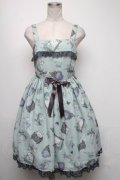 Angelic Pretty / Lady Cat Roomジャンパースカート  ミント S-25-05-05-043-AP-OP-HR-ZS