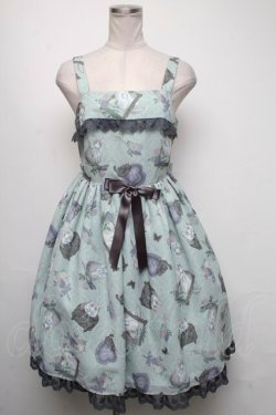 画像1: Angelic Pretty / Lady Cat Roomジャンパースカート  ミント S-25-05-05-043-AP-OP-HR-ZS