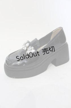 画像3: axes femme POETIQUE / ビジューデザインローファー M クロ O-25-05-28-145-AX-SH-IG-ZT-K005