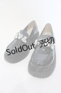 axes femme POETIQUE / ビジューデザインローファー M クロ O-25-05-28-145-AX-SH-IG-ZT-K005
