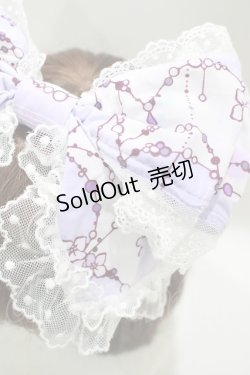 画像2: ALICE and the PIRATES / 水彩の恋空と雨音のしらべ柄カチューシャ  ラベンダー H-25-05-16-1081-PA-AC-NS-ZH