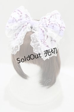 画像1: ALICE and the PIRATES / 水彩の恋空と雨音のしらべ柄カチューシャ  ラベンダー H-25-05-16-1081-PA-AC-NS-ZH