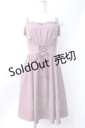 axes femme POETIQUE / レースアップミニキャミワンピ  ピンク Y-25-06-18-060-AX-OP-SZ-ZY