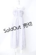 axes femme / 紫陽花柄Aラインワンピース  ラベンダー Y-25-06-18-064-AX-OP-SZ-ZY