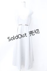 F i.n.t / チェーンビット使いディープVネックジャンパースカート F ブルーグレー Y-25-06-18-063-CA-OP-SZ-ZY