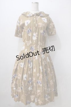 画像1: WONDERFUL WORLD / セーラーくまフード付きワンピース  キャメル Y-25-06-24-008-LO-OP-SZ-ZY