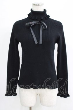 画像1: m petit by misako / サンリオキャラクターズコラボ クロミ ニットプルオーバー M ブラック H-25-07-09-059-LO-TO-NS-ZH
