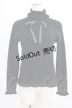 画像1: m petit by misako / サンリオキャラクターズコラボ クロミ ニットプルオーバー M ブラック H-25-07-09-059-LO-TO-NS-ZH