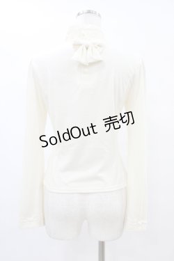 画像2: Innocent World / チュールレース後ろリボンプルオーバー Free アイボリー H-25-08-14-1035-IW-TO-NS-ZH