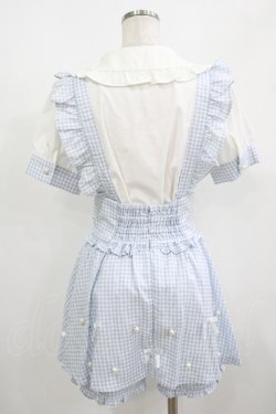 画像3: Ank Rouge / ブラウス×サス付きスカパン/Laforet Harajuku Limited M サックス H-25-08-26-1022-CA-OP-NS-ZH