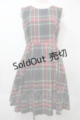 FLC / 皆方由衣コラボ MINA*タータンチェックワンピース   S-25-09-15-041-LO-OP-HR-ZS