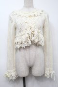Angelic Pretty / Dolly Ribbon ニットボレロ  オフ S-25-09-23-006-AP-TO-AS-ZS