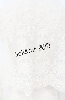 画像2: axes femme / レーシーストール 185×40cm アイボリー O-25-09-30-053-AX-ZA-IG-OS