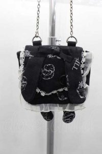 FRILL / うさぎポシェット  黒ｘ白 I-25-10-04-041-HN-BG-HR-ZI