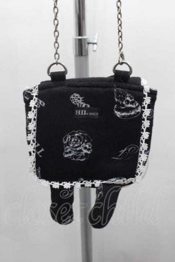 画像2: FRILL / うさぎポシェット  黒ｘ白 I-25-10-04-041-HN-BG-HR-ZI