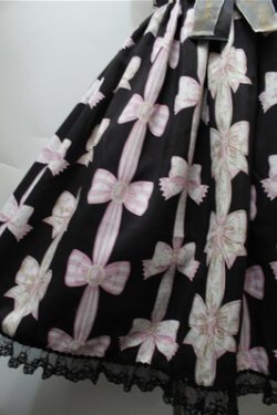 画像4: Angelic Pretty / Jewelry Ribbon Princessジャンパースカート  黒 S-25-10-08-049-AP-OP-AS-ZS