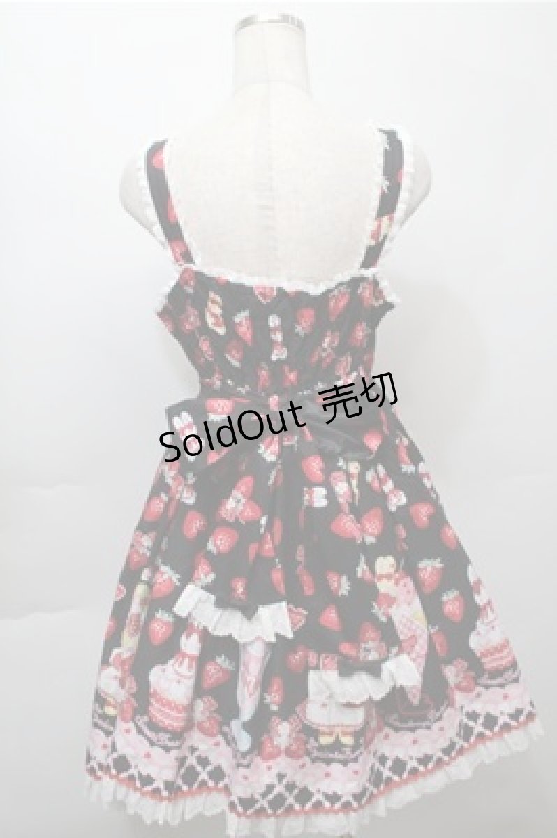画像2: Angelic Pretty / Lyrical Bunny Parlorジャンパースカート  黒 S-25-10-08-048-AP-OP-AS-ZT489 (2)
