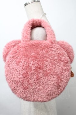画像2: Maison de FLEUR / ピンくまニアトートバッグ  ピンク S-25-10-11-040-LO-BG-AS-ZS
