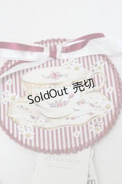 画像3: PINK HOUSE / ティーカップモチーフワッペン  赤 S-25-10-11-013-LO-ZA-AS-ZS