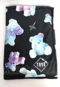 TRAVAS TOKYO / Myriad of bears Blanket  ブラック Y-25-10-16-018-PU-ZA-SZ-ZY