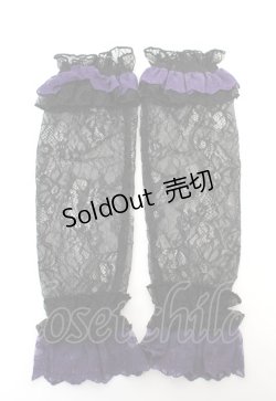 画像1: Vallee lys / Enchanted Arm Cover  パープル Y-25-10-16-011-GO-ZA-SZ-ZY