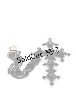 画像2: GOTHその他 / クロスチェーンピンバッジ  黒 Y-25-10-16-005-EL-ZA-SZ-ZY