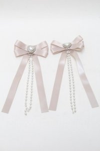 LOLITA / リボンクリップ  ベージュ S-25-10-24-1002-LO-AC-AS-ZS