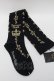 画像2: Innocent World / Union Flag ラメオーバーニー  黒ｘゴールド S-25-10-24-1003-IW-ZA-HR-ZS (2)
