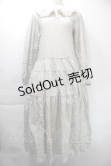 PINK HOUSE / 刺繍ストライプワンピース  サックス S-25-11-03-035-LO-OP-SZ-ZS