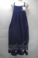 PINK HOUSE / 裾ワッペンワンピース  青 S-25-11-03-039-LO-OP-AS-ZS