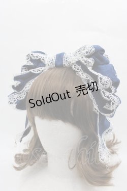 画像1: Hoshibako Works / 東方Project x HoshibakoWorks チルノ リボンカチューシャ  ネイビー I-25-11-15-123-LO-AC-SA-ZI