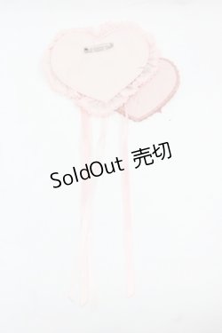 画像2: PINK HOUSE / ダブルハートワッペンセット  ピンク I-25-11-15-109-LO-ZA-SA-ZI