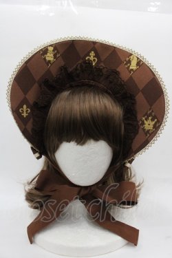 画像2: Angelic Pretty / Chess Chocolateボンネット  ブラウン I-25-11-15-124-AP-AC-SA-ZI