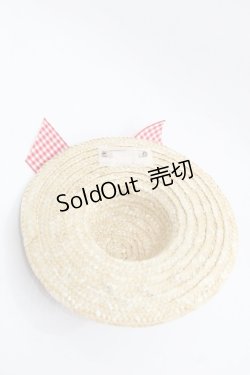 画像2: PINK HOUSE / Straw-berry Hat コサージュ  赤 I-25-11-15-116-LO-ZA-SA-ZI