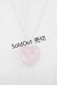 PINK HOUSE / ハートラメモチーフネックレス  ピンク I-25-11-15-097-LO-AC-SA-ZI