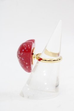 画像2: PINK HOUSE / ハートラメモチーフリング  赤 I-25-11-15-106-LO-AC-SA-ZI