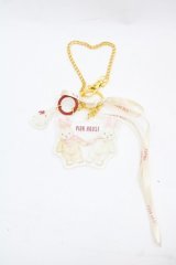 PINK HOUSE / バラ園うさぎアクリルバッグチャーム  クリア I-25-11-15-107-LO-ZA-SA-ZI