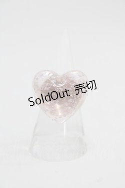 画像1: PINK HOUSE / ハートラメモチーフリング  ピンク I-25-11-15-105-LO-AC-SA-ZI