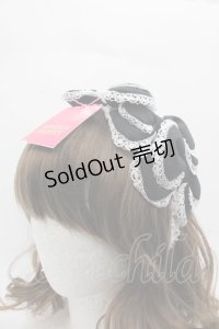 Angelic Pretty / ぷくぷくトリプルリボンカチューシャ  黒Ｘ白 I-25-11-15-120-AP-AC-SA-ZI
