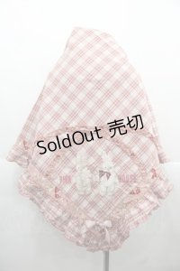 PINK HOUSE / バラ園うさぎ柄ストール  ピンク I-25-11-15-101-LO-ZA-SA-ZI