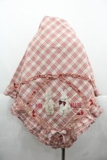 画像1: PINK HOUSE / バラ園うさぎ柄ストール  ピンク I-25-11-15-101-LO-ZA-SA-ZI (1)