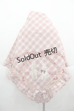 画像1: PINK HOUSE / バラ園うさぎ柄ストール  ピンク I-25-11-15-101-LO-ZA-SA-ZI